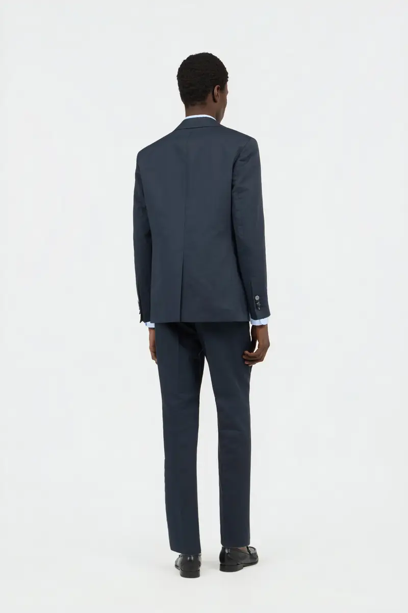 Roberto Cavalli Blue Cotton and Linen Suit | Thumbnail 3 Roberto Cavalli Blue Cotton and Linen Suit | Thumbnail 3