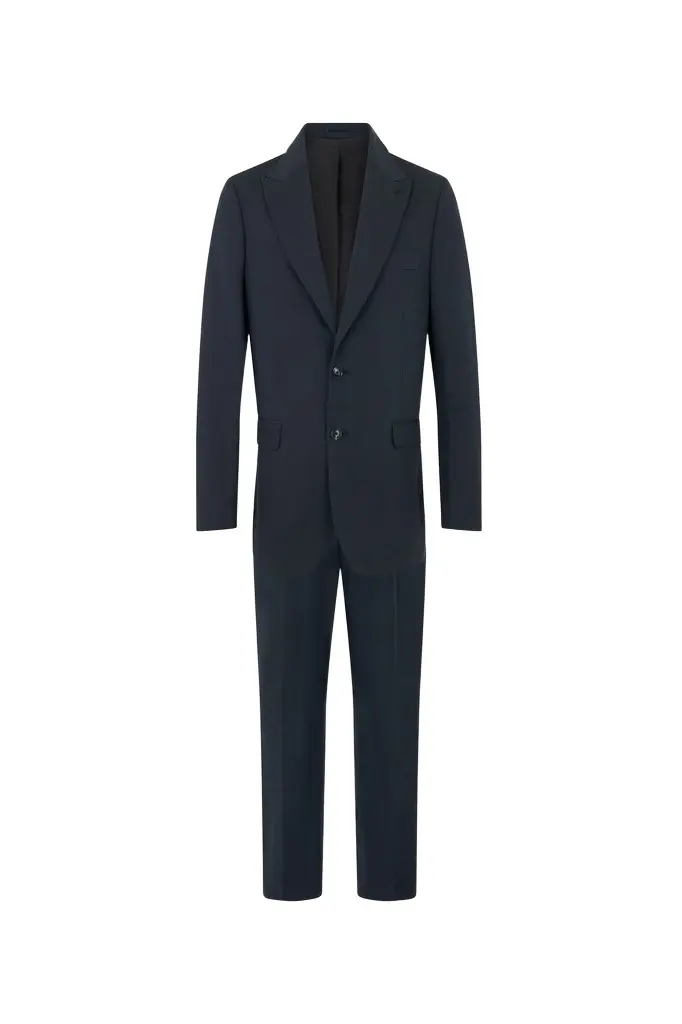 Roberto Cavalli Blue Cotton and Linen Suit | Image 1 Roberto Cavalli Blue Cotton and Linen Suit | Image 1