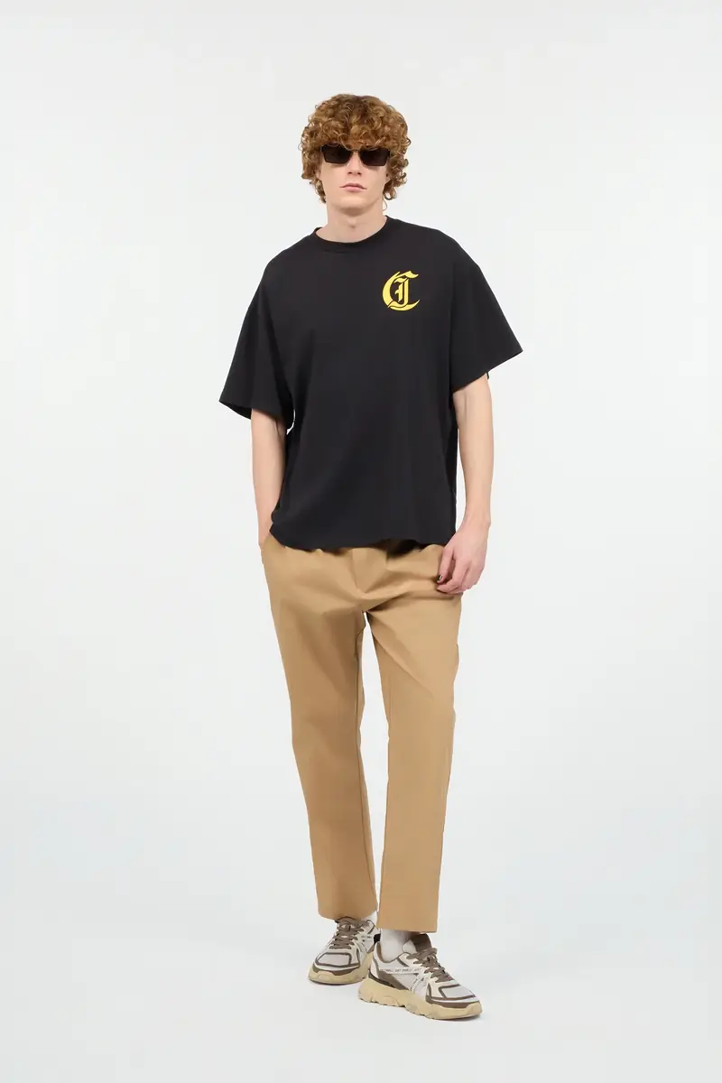 Roberto Cavalli Cotton Pants With Front Logo | Thumbnail 6