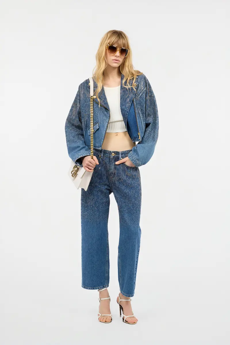 Roberto Cavalli Three-Quarter-Sleeve Crop Top | Thumbnail 6 Roberto Cavalli Three-Quarter-Sleeve Crop Top | Thumbnail 6