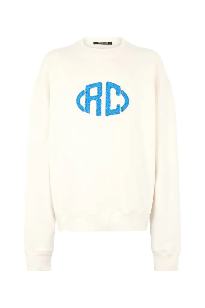 Roberto Cavalli Sweatshirt With Monogram | Image 1 Roberto Cavalli Sweatshirt With Monogram | Image 1