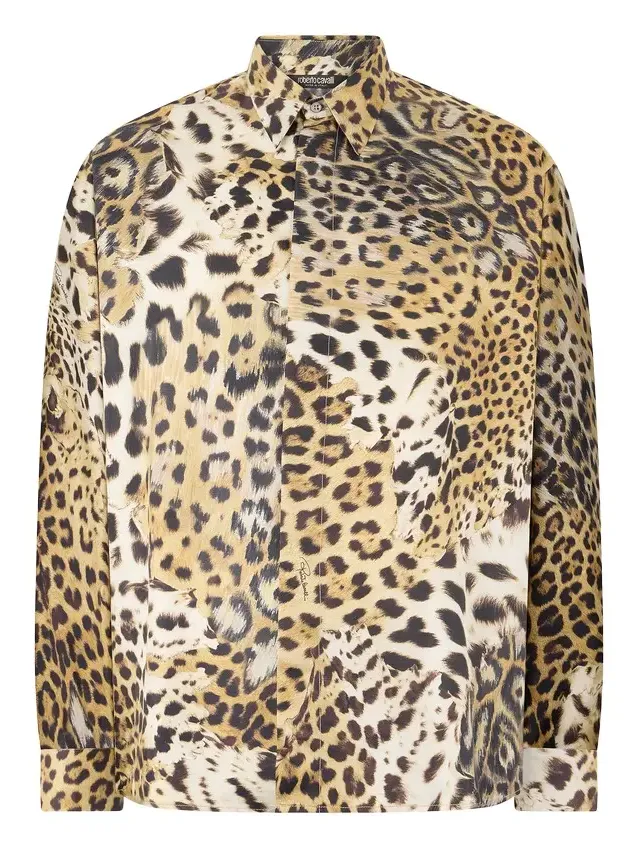 Silk Shirt With Animal Prints Silk Shirt With Animal Prints