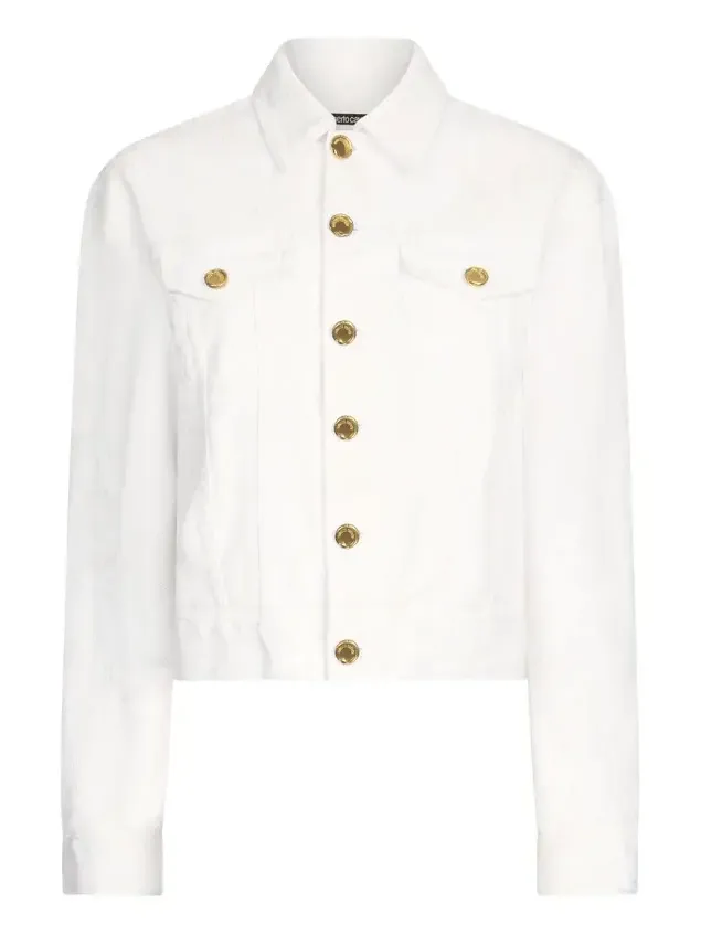 Denim Jacket with Gold Buttons Denim Jacket with Gold Buttons