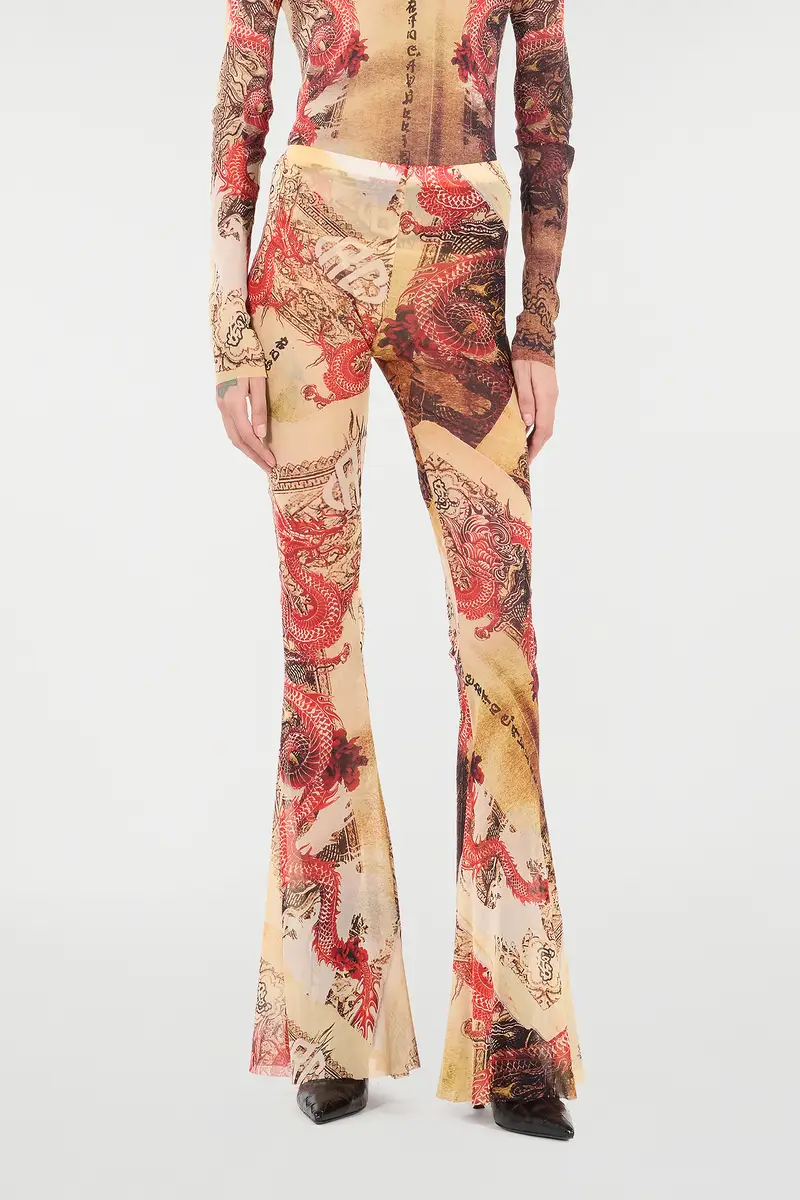 Roberto Cavalli Pants With Oriental Print | Thumbnail 2 Roberto Cavalli Pants With Oriental Print | Thumbnail 2