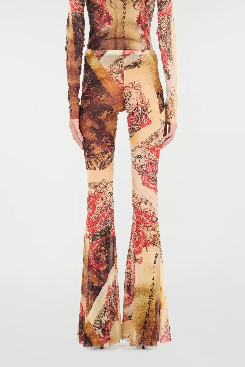 Roberto Cavalli Pants With Oriental Print | Thumbnail 3 Roberto Cavalli Pants With Oriental Print | Thumbnail 3