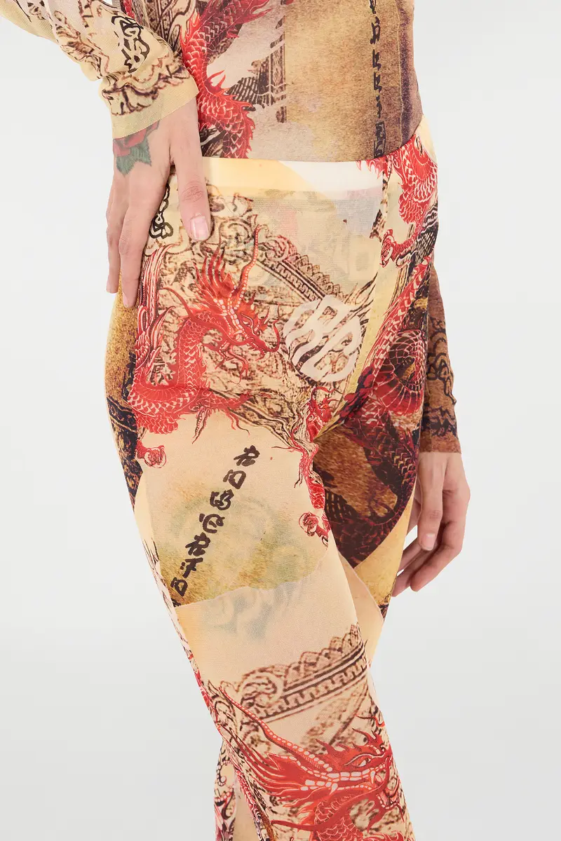 Roberto Cavalli Pants With Oriental Print | Thumbnail 5 Roberto Cavalli Pants With Oriental Print | Thumbnail 5