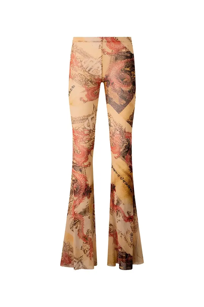 Pants With Oriental Print Pants With Oriental Print