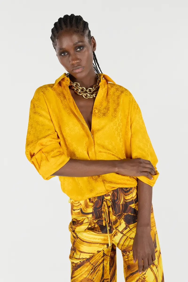 Roberto Cavalli Shirt With Mirror Snake Monogram | Thumbnail 4 Roberto Cavalli Shirt With Mirror Snake Monogram | Thumbnail 4