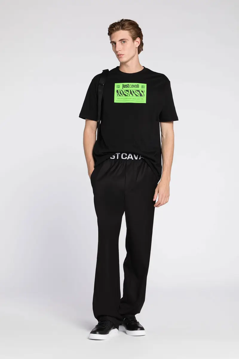 Roberto Cavalli Just Cavalli Logo-Print Cotton T-Shirt | Thumbnail 2 Roberto Cavalli Just Cavalli Logo-Print Cotton T-Shirt | Thumbnail 2