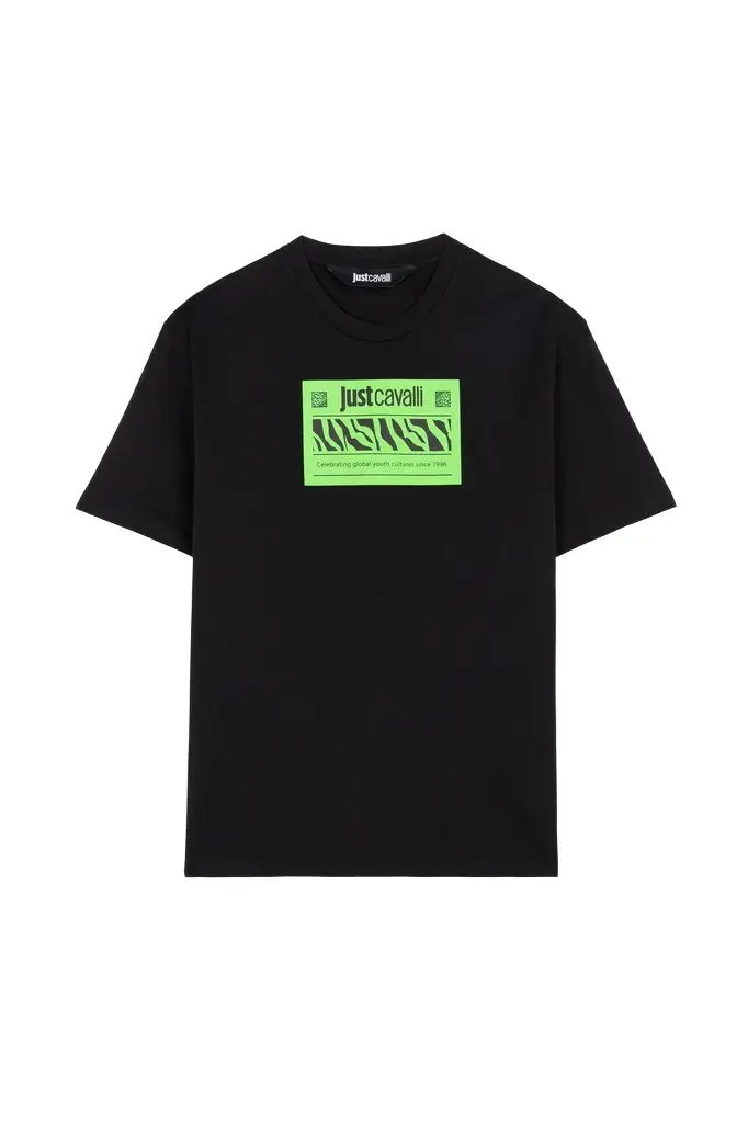 Roberto Cavalli Just Cavalli Logo-Print Cotton T-Shirt