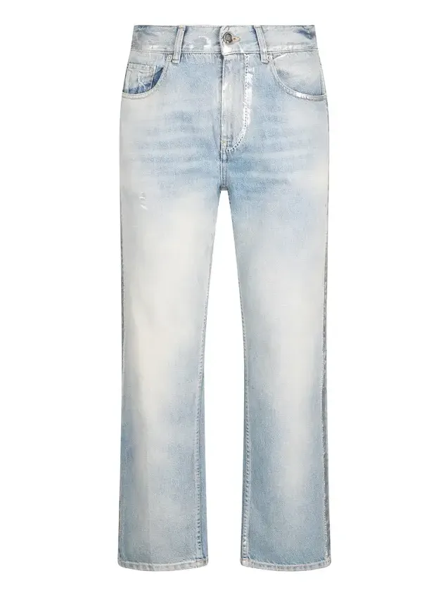 Light Wash Jeans with Monogram RC Light Wash Jeans with Monogram RC