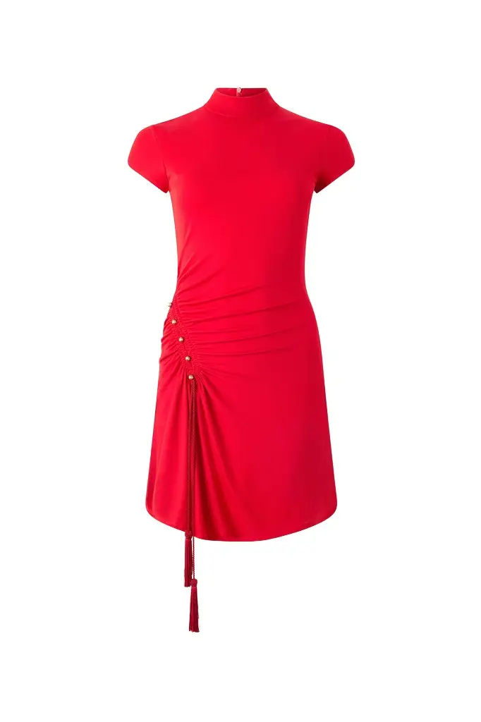 Roberto Cavalli Mini Dress With Ruched Detail