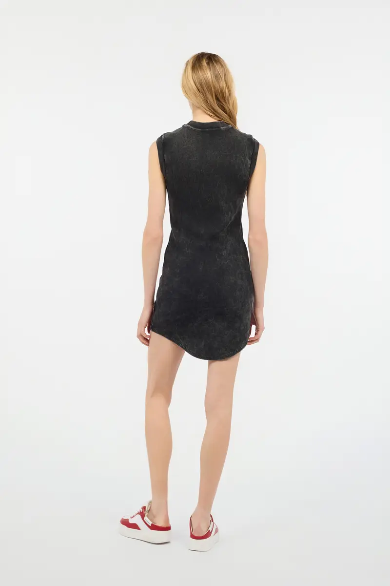 Roberto Cavalli Rib-Knit Mini Dress With JC Monogram | Thumbnail 3