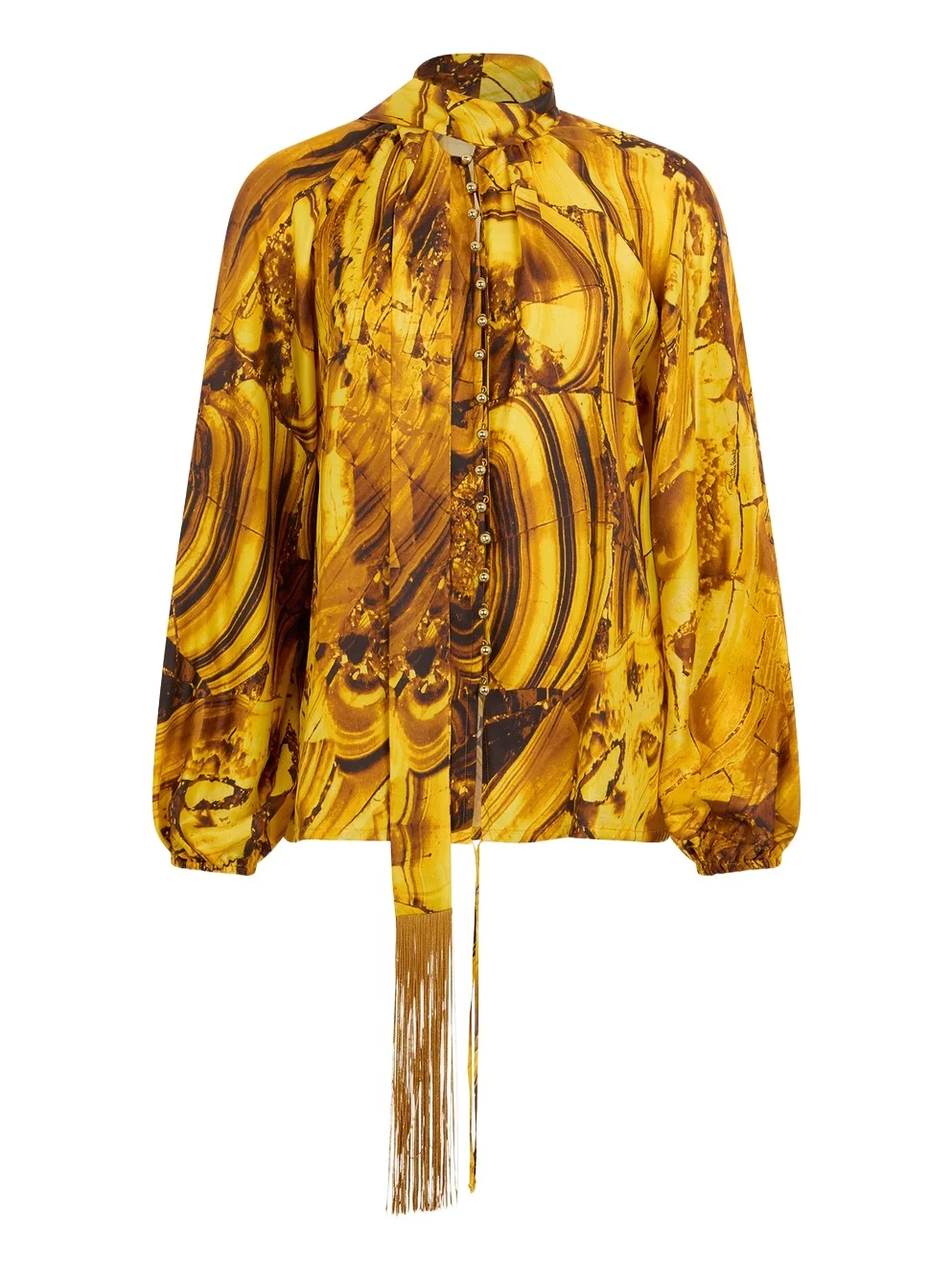 Tigereye Print Silk Shirt Tigereye Print Silk Shirt