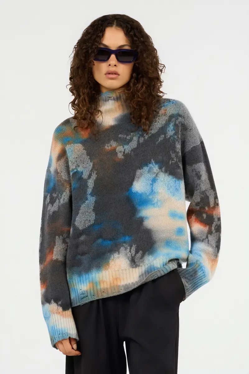 Roberto Cavalli Rusty Stain Print Sweater | Thumbnail 2 Roberto Cavalli Rusty Stain Print Sweater | Thumbnail 2