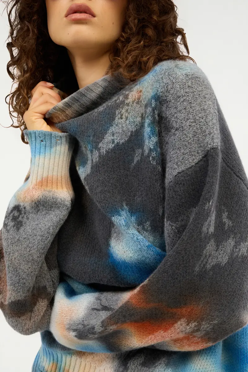 Roberto Cavalli Rusty Stain Print Sweater | Thumbnail 4 Roberto Cavalli Rusty Stain Print Sweater | Thumbnail 4