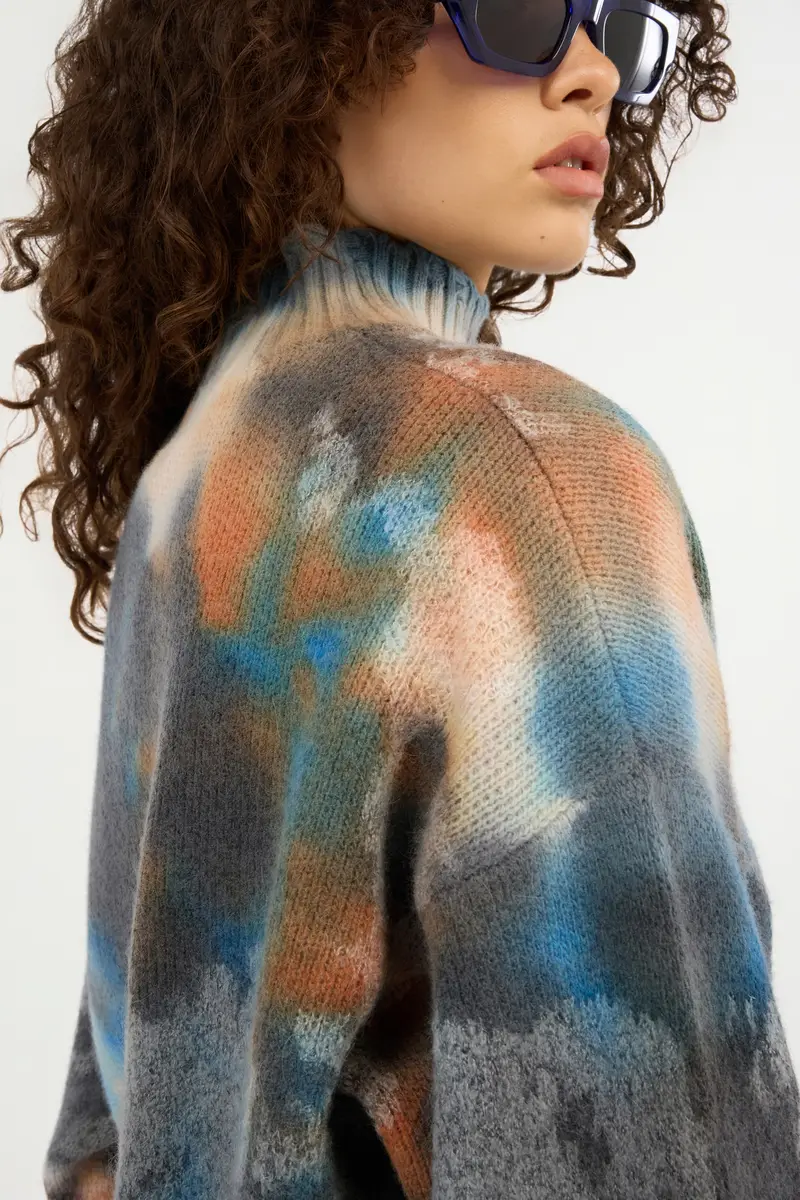 Roberto Cavalli Rusty Stain Print Sweater | Thumbnail 5 Roberto Cavalli Rusty Stain Print Sweater | Thumbnail 5