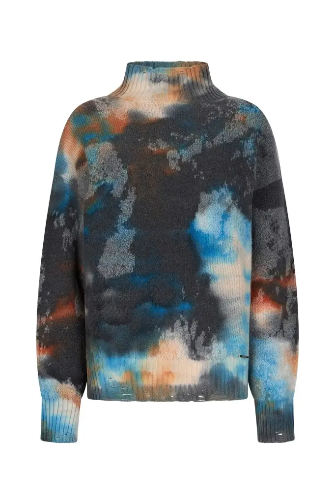 Roberto Cavalli Rusty Stain Print Sweater