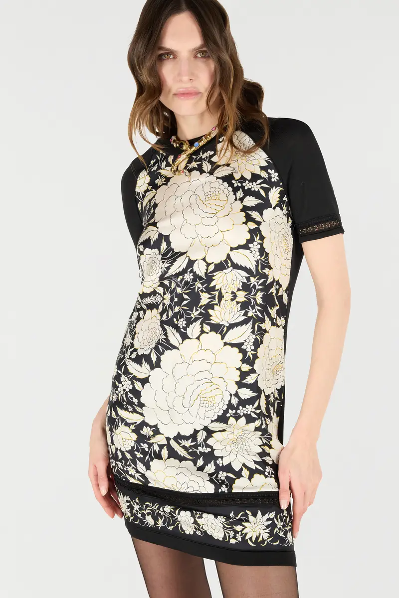 Roberto Cavalli Mini Dress With Floral Print | Thumbnail 5 Roberto Cavalli Mini Dress With Floral Print | Thumbnail 5