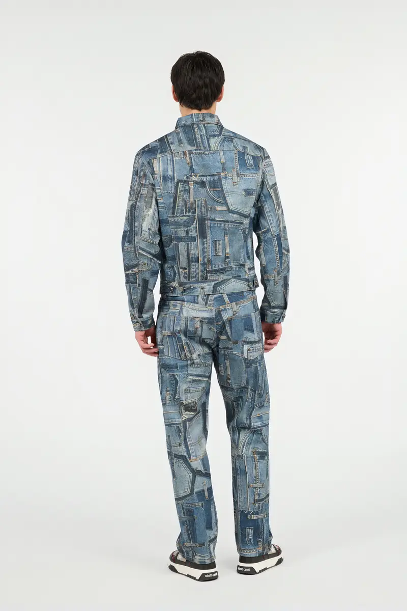 Roberto Cavalli Capsule Collection Patchwork Denim Jacket | Thumbnail 3 Roberto Cavalli Capsule Collection Patchwork Denim Jacket | Thumbnail 3