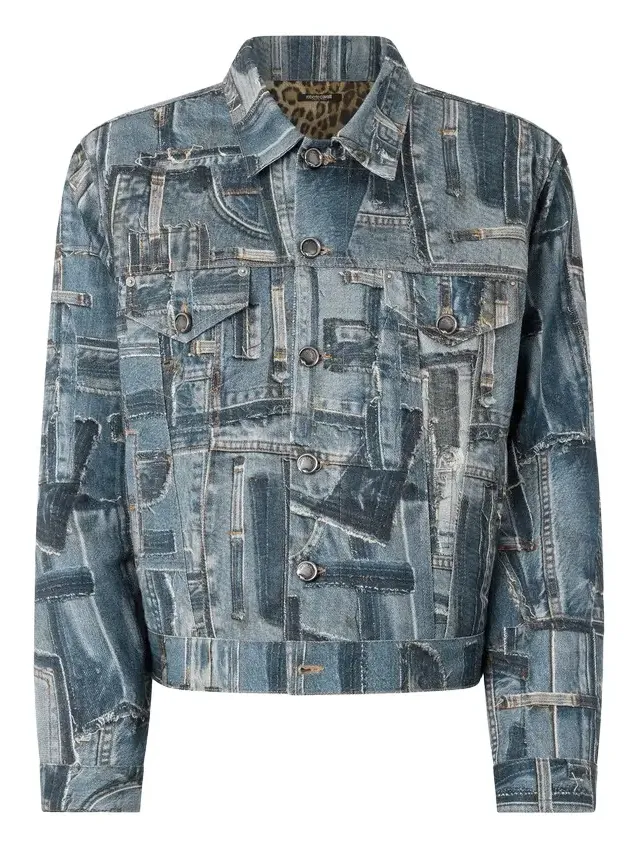 Roberto Cavalli Capsule Collection Patchwork Denim Jacket