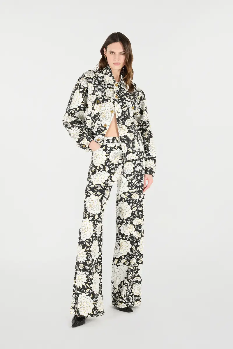 Roberto Cavalli Denim Jacket With Flowers | Thumbnail 7 Roberto Cavalli Denim Jacket With Flowers | Thumbnail 7