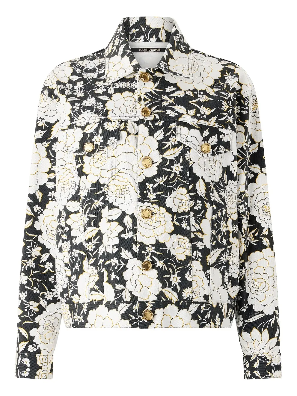 Denim Jacket With Flowers