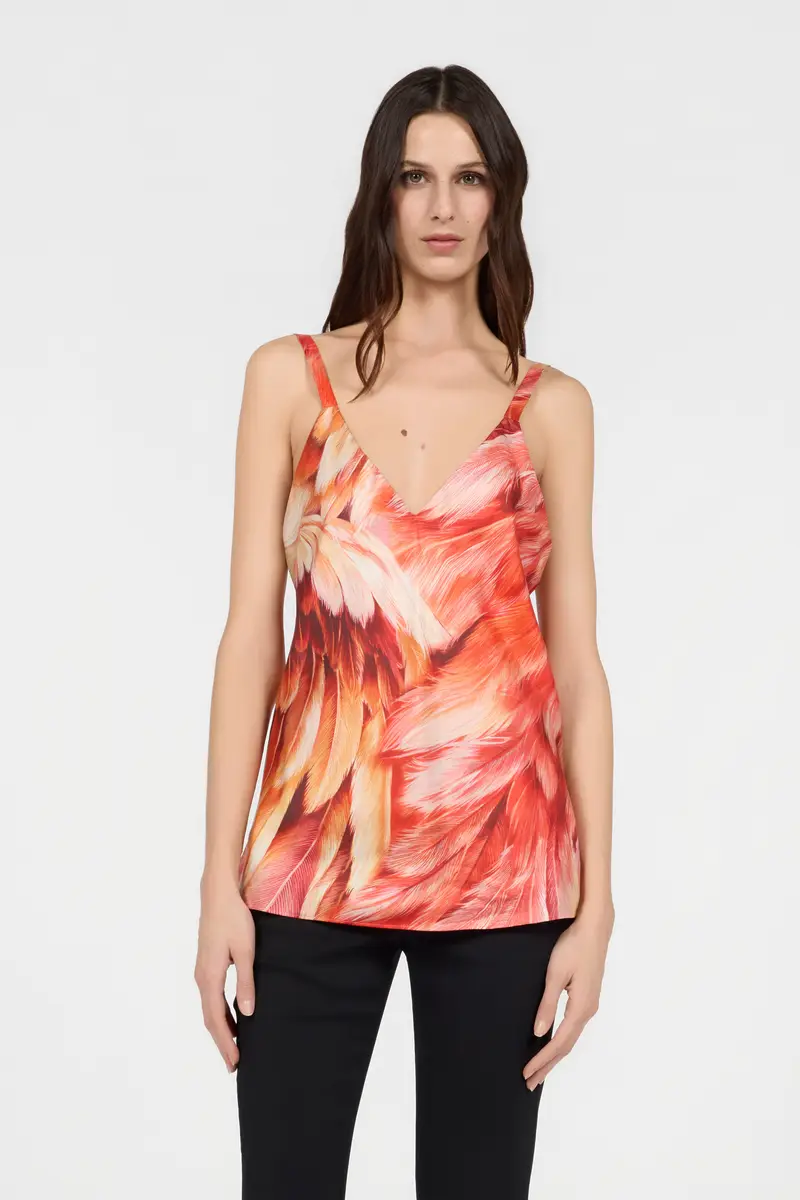 Roberto Cavalli Plumange Print Camisole | Thumbnail 2