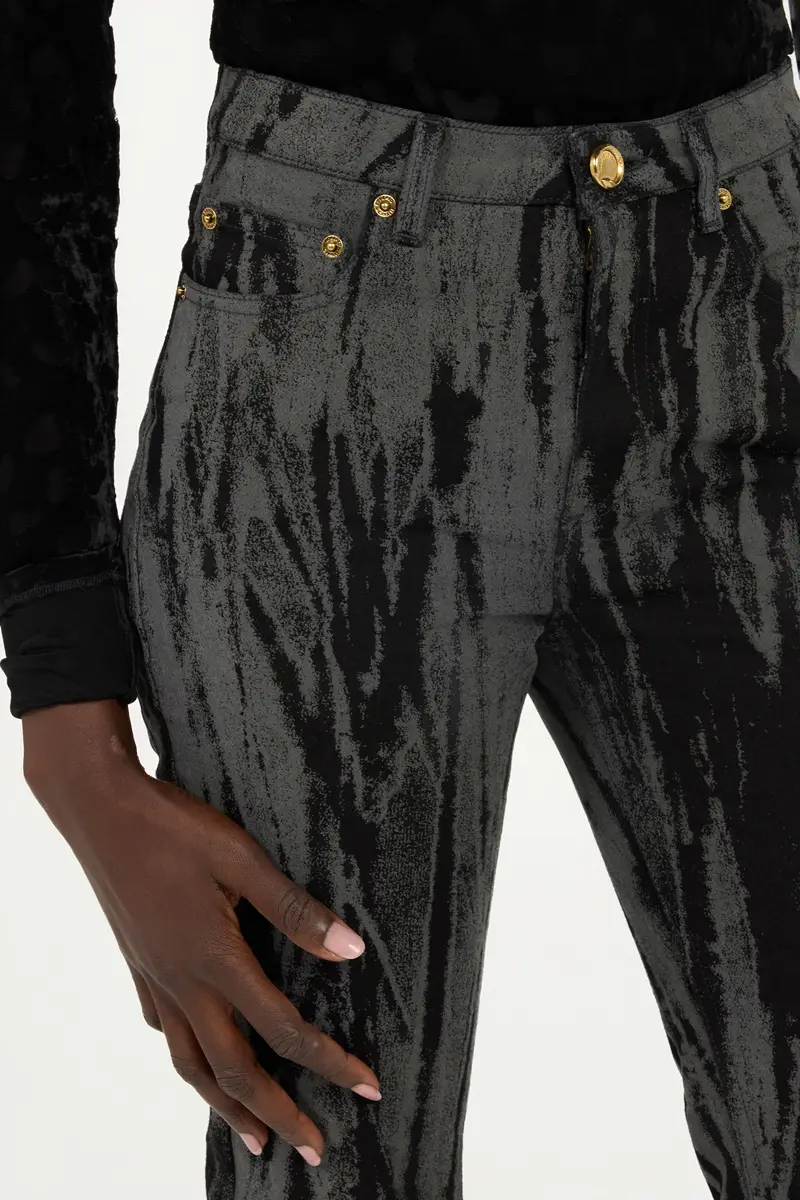 Roberto Cavalli Black Denim Jeans With A Streak Effect | Thumbnail 4 Roberto Cavalli Black Denim Jeans With A Streak Effect | Thumbnail 4