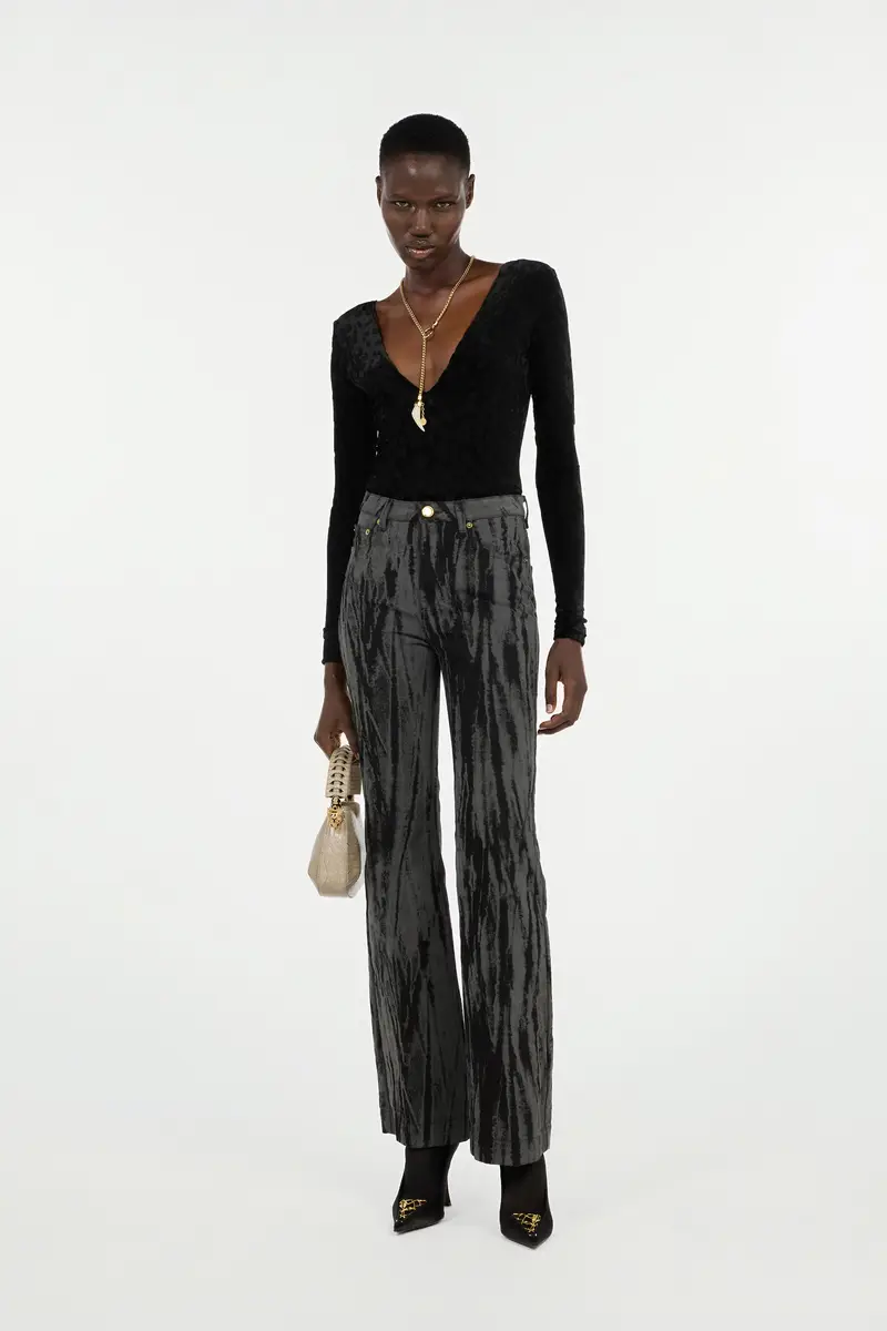 Roberto Cavalli Black Denim Jeans With A Streak Effect | Thumbnail 6 Roberto Cavalli Black Denim Jeans With A Streak Effect | Thumbnail 6