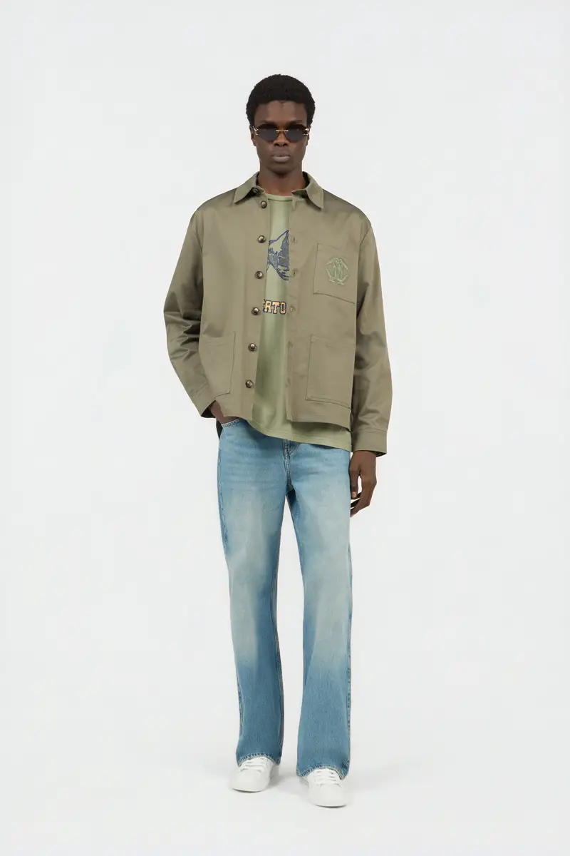 Roberto Cavalli Light Blue Wide-Leg Jeans With Monogram RC | Thumbnail 6 Roberto Cavalli Light Blue Wide-Leg Jeans With Monogram RC | Thumbnail 6