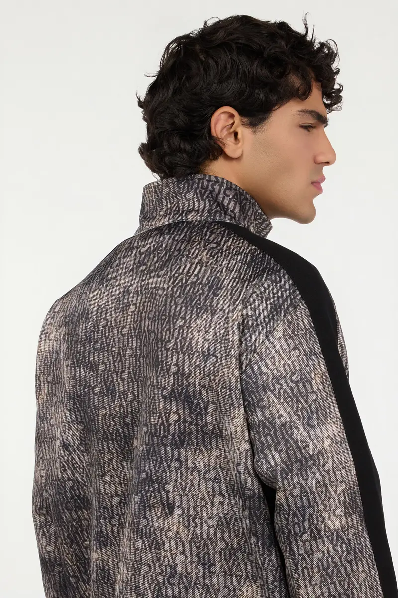 Roberto Cavalli Faded Effect Sweatshirt with All-Over Lettering | Thumbnail 6 Roberto Cavalli Faded Effect Sweatshirt with All-Over Lettering | Thumbnail 6