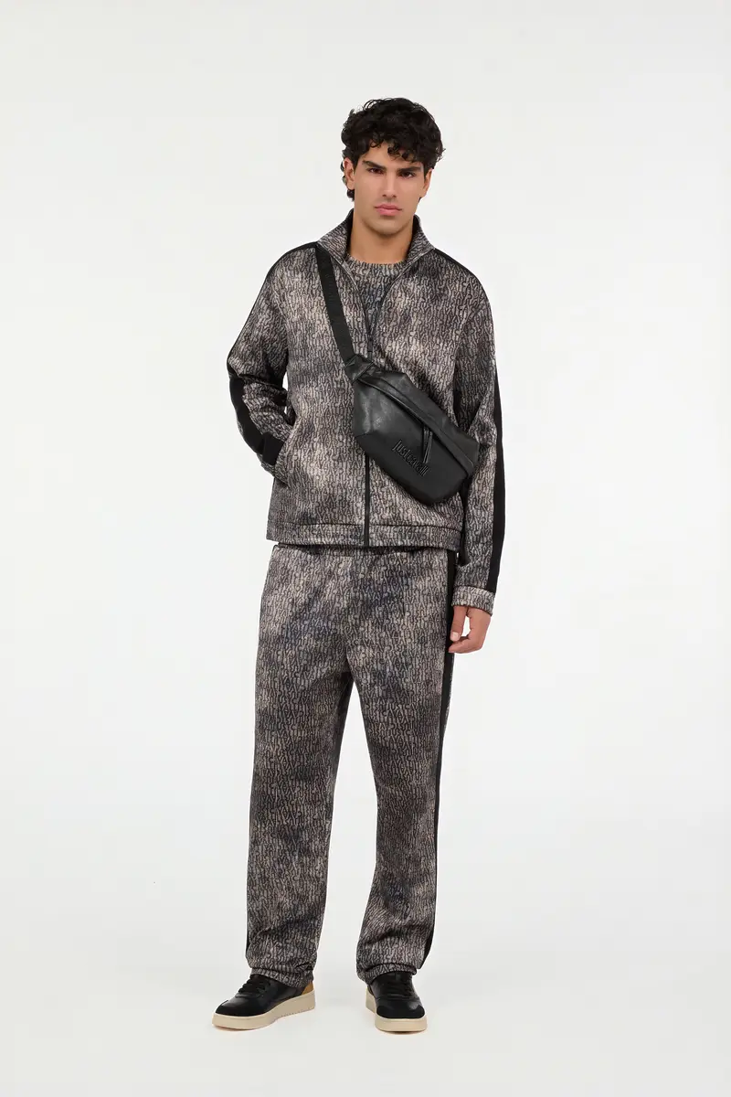 Roberto Cavalli Faded Effect Sweatshirt with All-Over Lettering | Thumbnail 7 Roberto Cavalli Faded Effect Sweatshirt with All-Over Lettering | Thumbnail 7