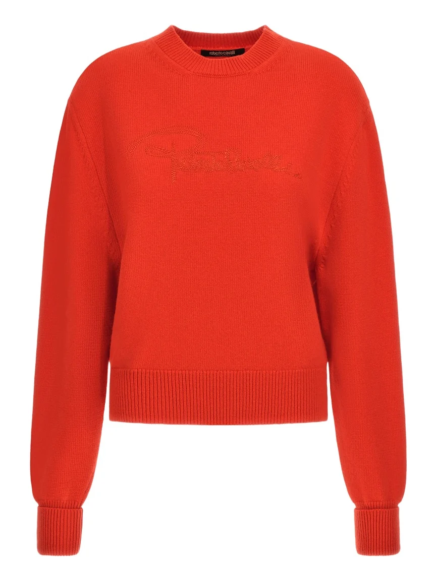 Roberto Cavalli Cropped Knit Sweater