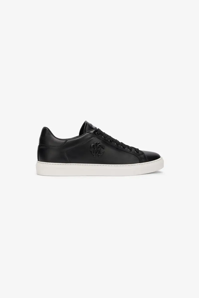 Roberto Cavalli Black Sneaker With Embossed Monogram RC | Thumbnail 2 Roberto Cavalli Black Sneaker With Embossed Monogram RC | Thumbnail 2