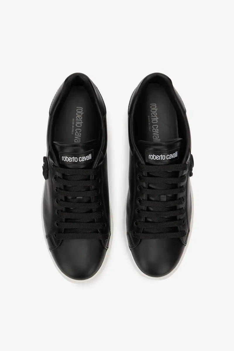 Roberto Cavalli Black Sneaker With Embossed Monogram RC | Thumbnail 4 Roberto Cavalli Black Sneaker With Embossed Monogram RC | Thumbnail 4