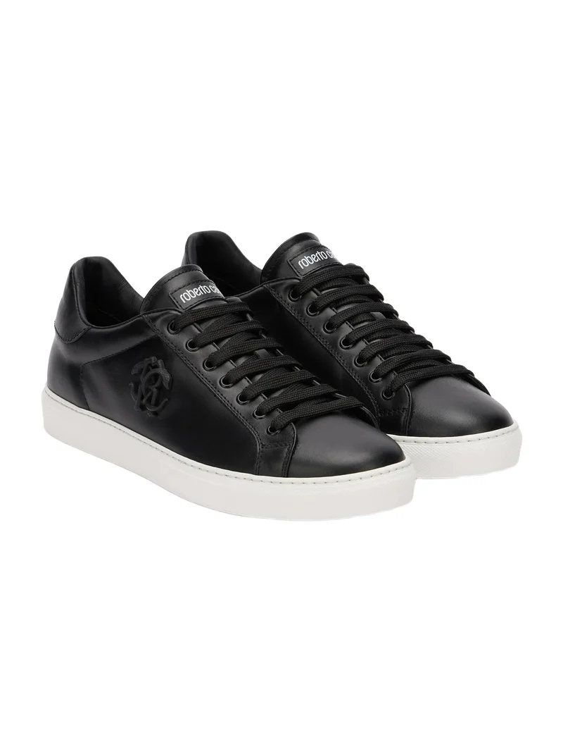 Black Sneaker With Embossed Monogram RC