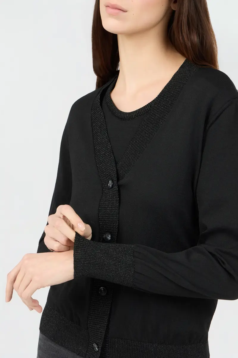 Roberto Cavalli Twin Set in Black Knit | Thumbnail 4