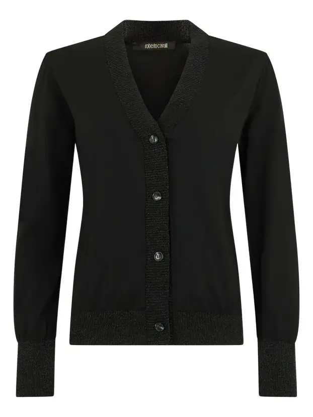 Roberto Cavalli Twin Set in Black Knit