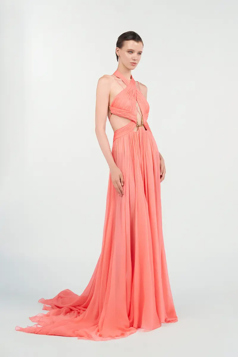 Roberto Cavalli Long Silk Dress | Thumbnail 2 Roberto Cavalli Long Silk Dress | Thumbnail 2