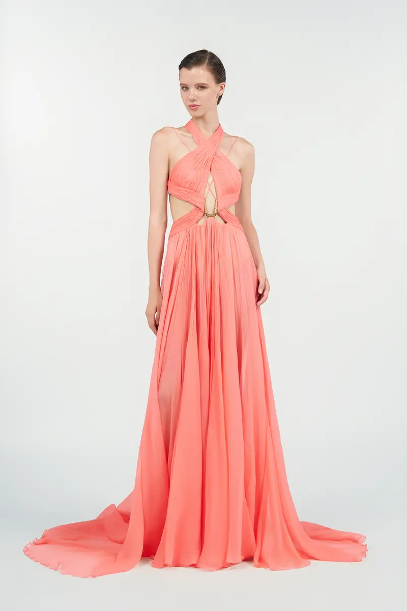 Roberto Cavalli Long Silk Dress | Thumbnail 7 Roberto Cavalli Long Silk Dress | Thumbnail 7