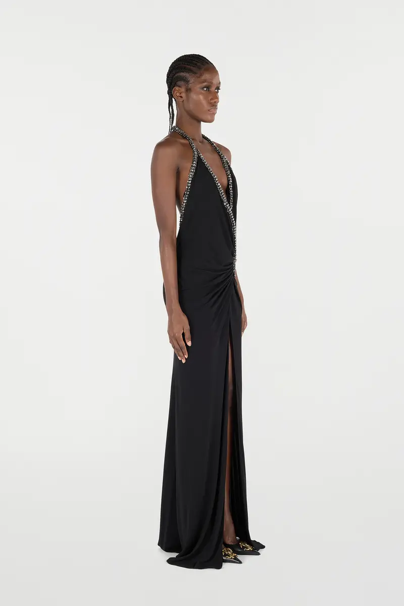 Roberto Cavalli Long Dress With Rhinestones | Thumbnail 2