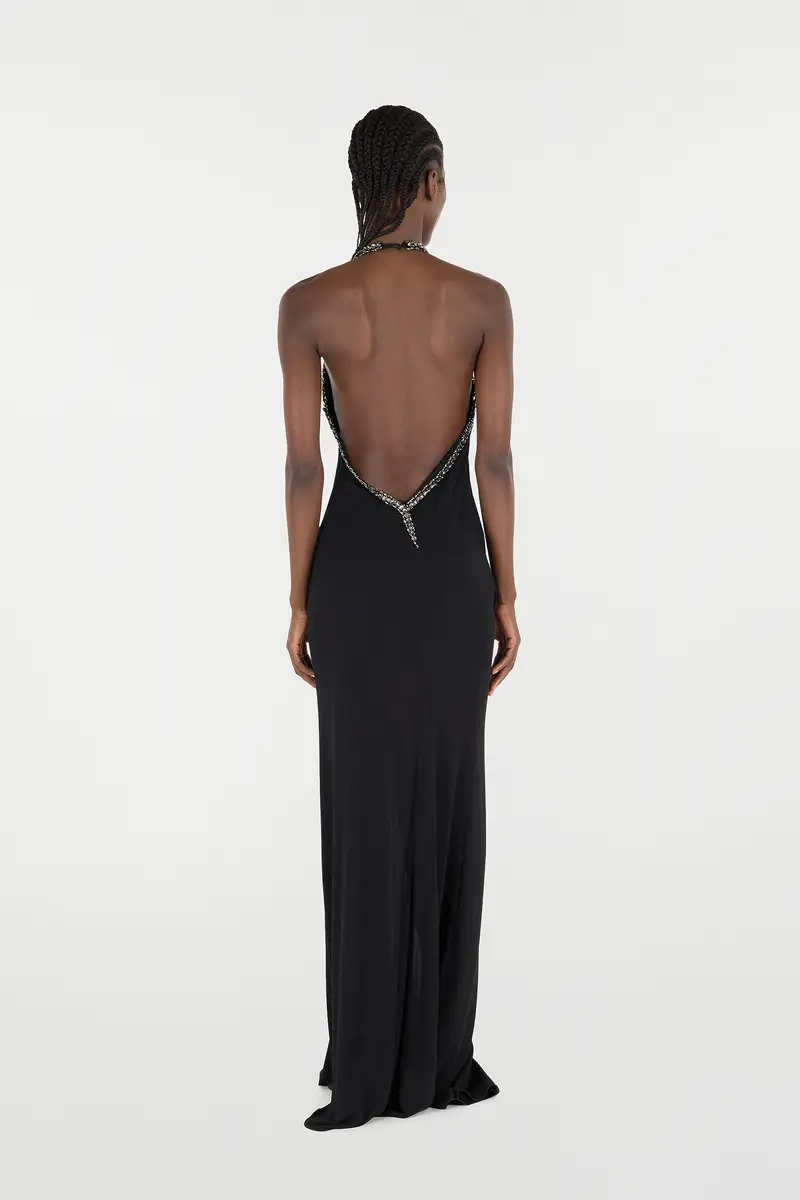 Roberto Cavalli Long Dress With Rhinestones | Thumbnail 3