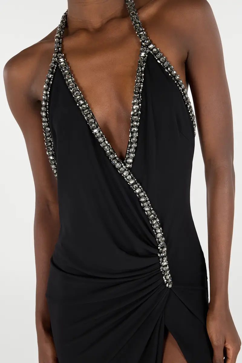Roberto Cavalli Long Dress With Rhinestones | Thumbnail 5