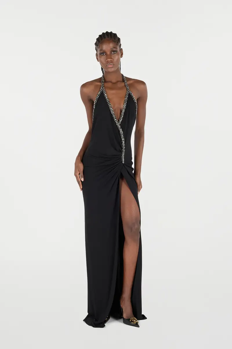 Roberto Cavalli Long Dress With Rhinestones | Thumbnail 6