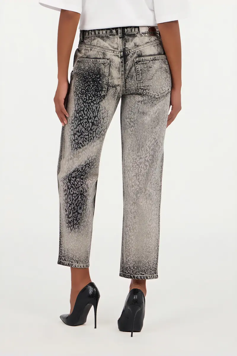 Roberto Cavalli Jeans with Faded Effect and Rhinestones | Thumbnail 3