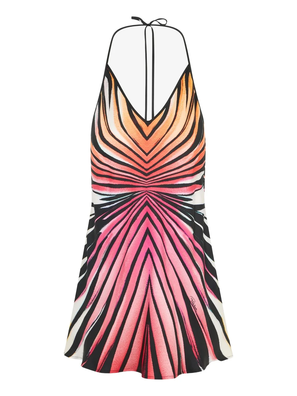 Ray Of Paradise Print Silk Mini Dress Ray Of Paradise Print Silk Mini Dress