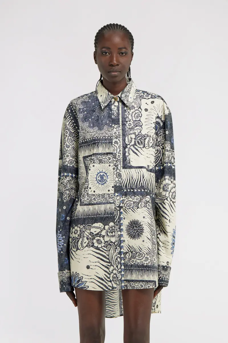 Roberto Cavalli Bandana Print Dress Shirt | Thumbnail 2