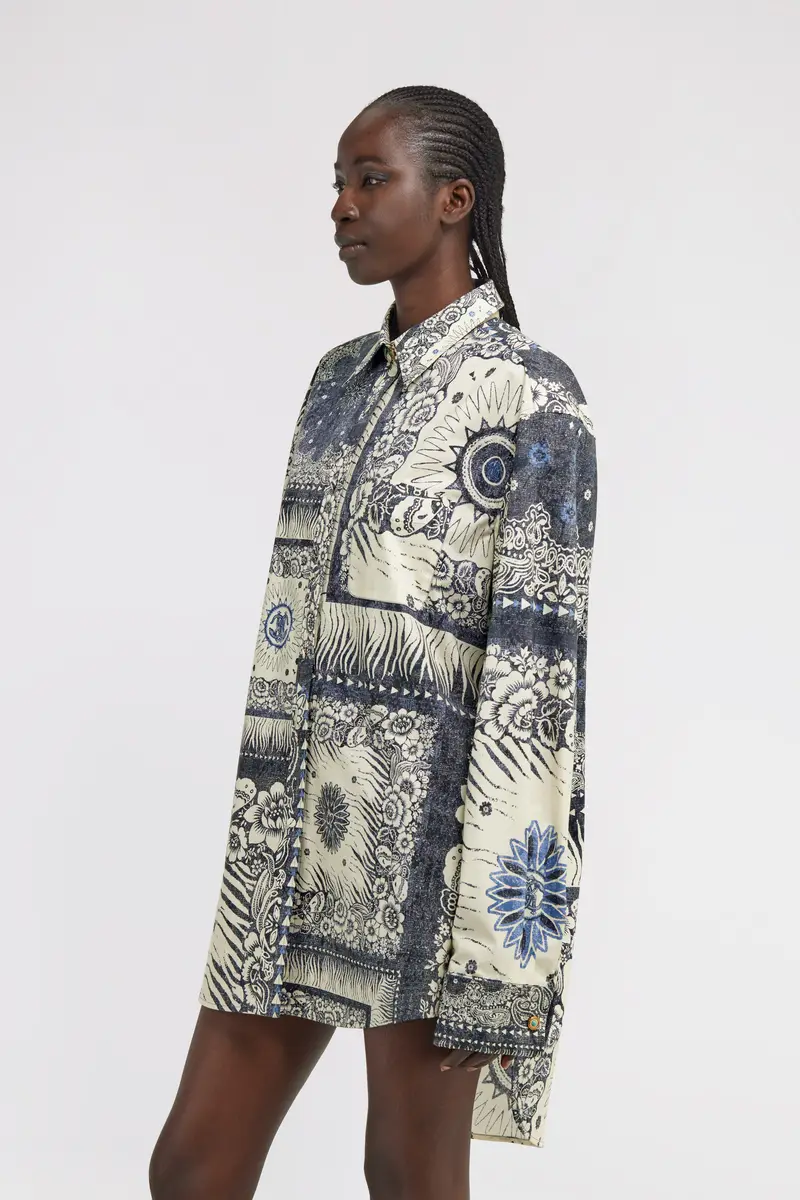 Roberto Cavalli Bandana Print Dress Shirt | Thumbnail 4