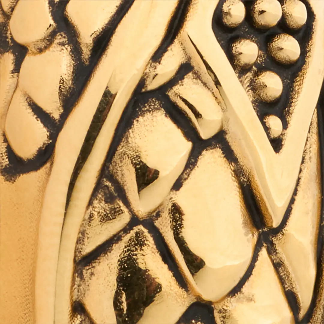 Roberto Cavalli Antiqued Gold and Black Necklace with Snake Head | Thumbnail 4
